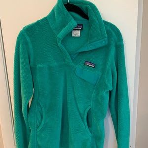 Patagonia Women ReTool Fleece Pullover Small Green